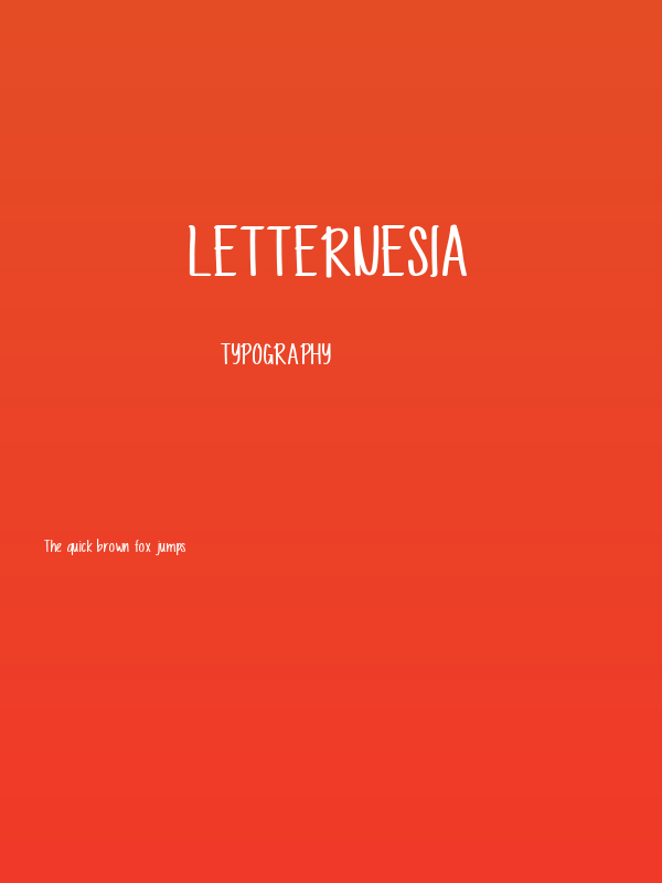 Letternesia Poster