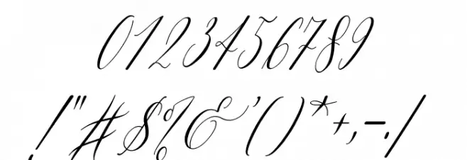 Letternisa Slant Font OTHER CHARS