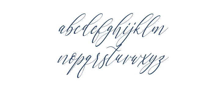 Letternisa Slant Lowercase