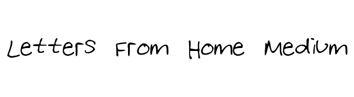 Letters From Home Medium  لخطوط تنزيل