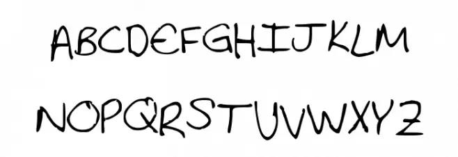 Letters From Home Medium Шрифта ВЕРХНИЙ