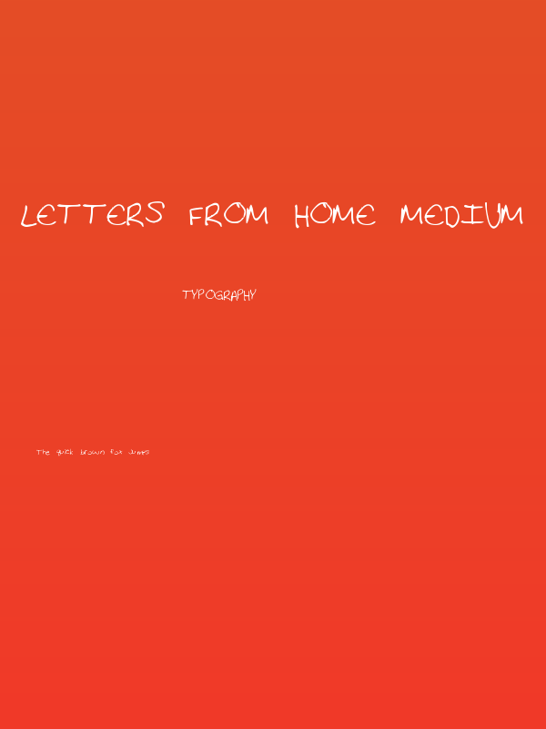 Letters From Home Medium Poster