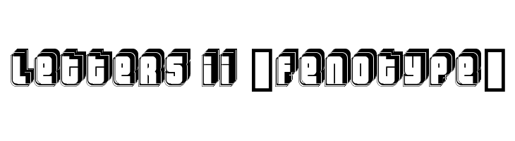 Letters II `Fenotype` फ़ॉन्ट