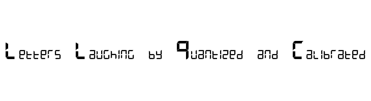 Letters Laughing by Quantized and Calibrated  フリーフォントのダウンロード