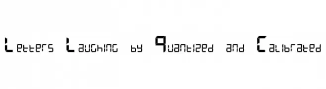 Letters Laughing by Quantized and Calibrated  Fuentes Gratis Descargar