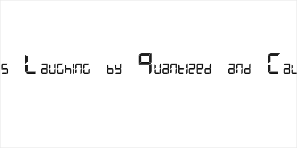 Letters Laughing by Quantized and Calibrated Logo