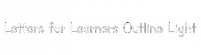 Letters for Learners Outline Light  font caratteri gratis