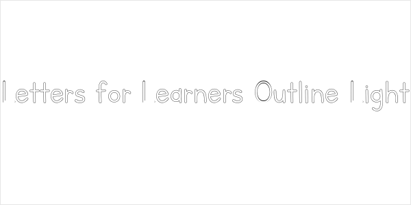 Letters for Learners Outline Light Logo