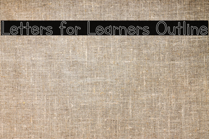 Letters for Learners Outline Example 2