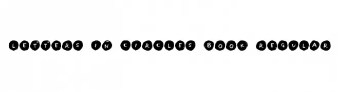 Letters in Circles Book Regular  font caratteri gratis