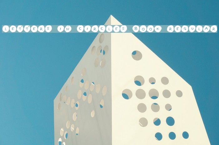 Letters in Circles Book Regular Font examples