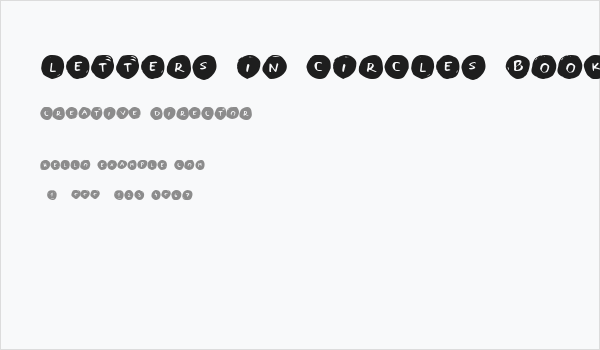 Letters in Circles Book Regular Business Card