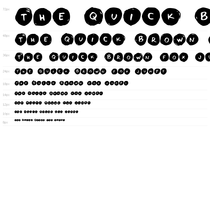 Letters in Circles Book Regular Waterfall