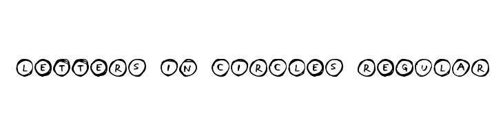 Letters in Circles Regular  Fuentes Gratis Descargar