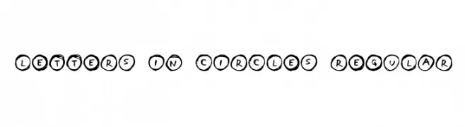 Letters in Circles Regular  les polices de caractères gratuit tlcharger