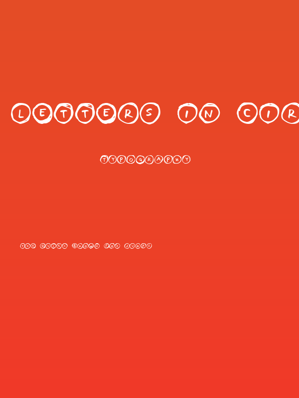 Letters in Circles Regular Poster