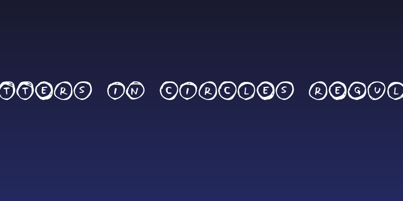 Letters in Circles Regular Social Header
