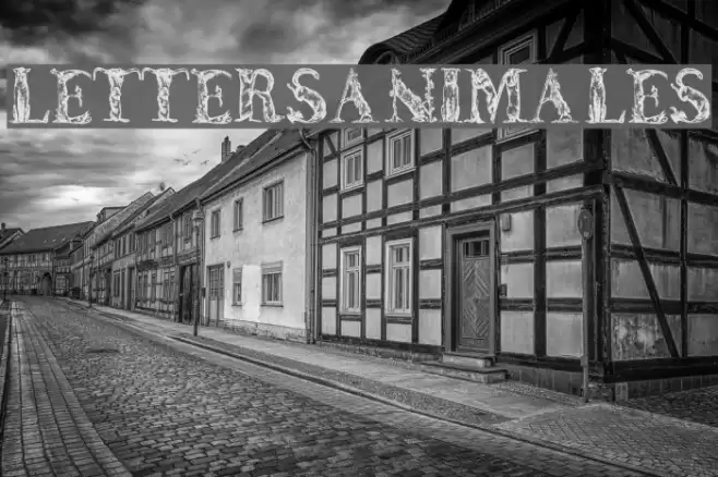 LettersAnimales Font examples