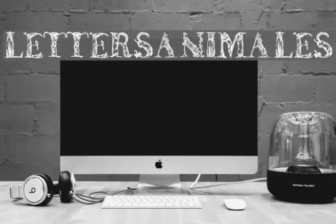 LettersAnimales Font examples