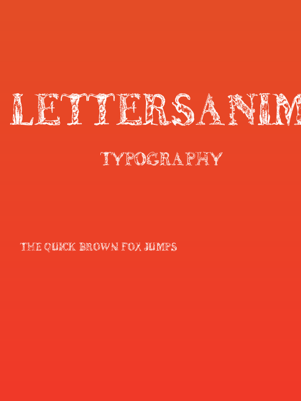 LettersAnimales Poster