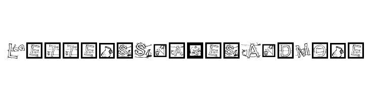 LettersSnakesAndMore  font caratteri gratis