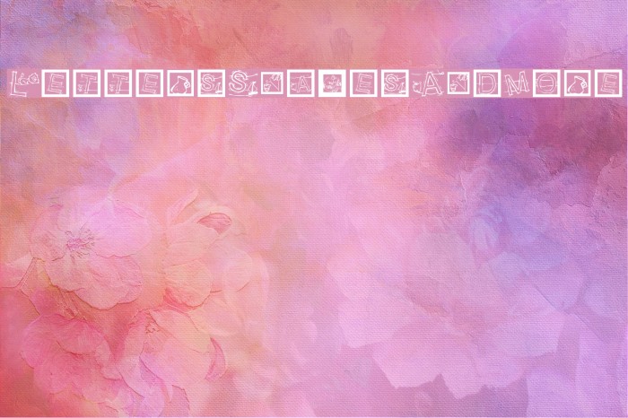 LettersSnakesAndMore Font examples