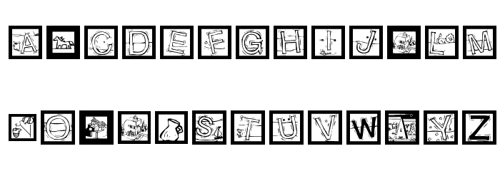 LettersSnakesAndMore Font LOWERCASE