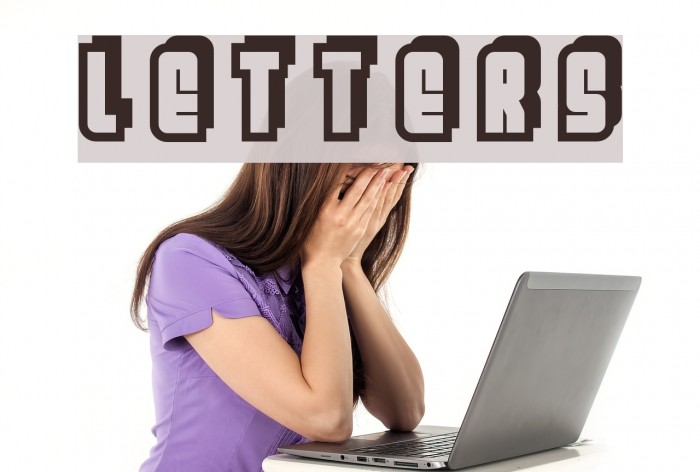 Letters Font examples