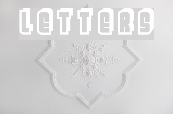 Letters Font examples