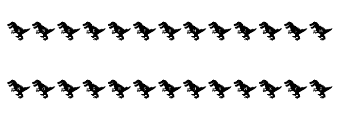 Lettersaurus*Rex Regular Font LOWERCASE