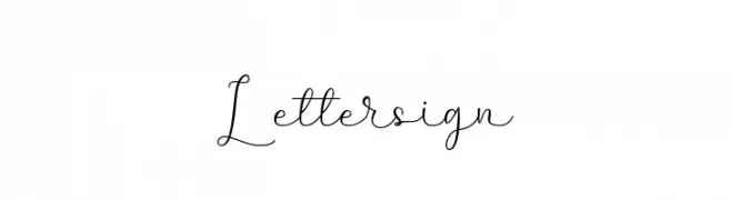 Lettersign  Frei Schriftart Herunterladen