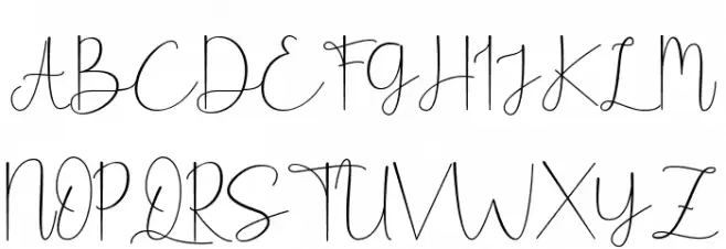 Lettersign 字体 大写