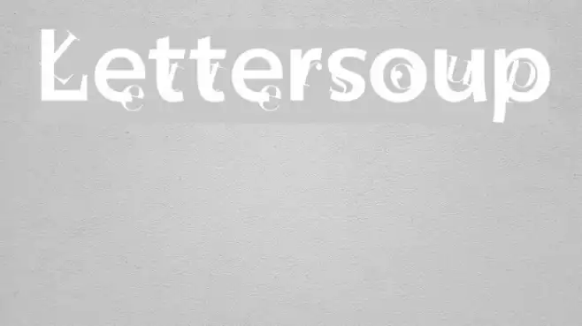 Lettersoup Example 3