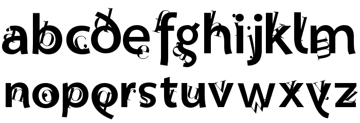Lettersoup Font LOWERCASE