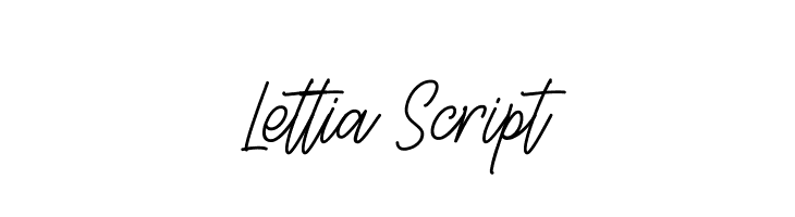 Lettia Script  नि: शुल्क फ़ॉन्ट्स डाउनलोड