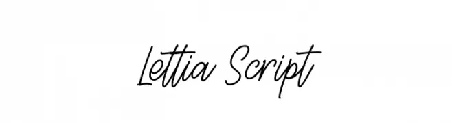 Lettia Script  font caratteri gratis