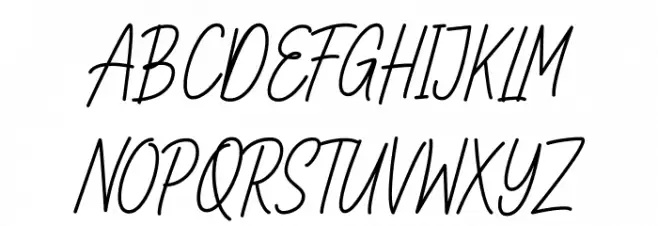 Lettia Script Polices MAJUSCULES
