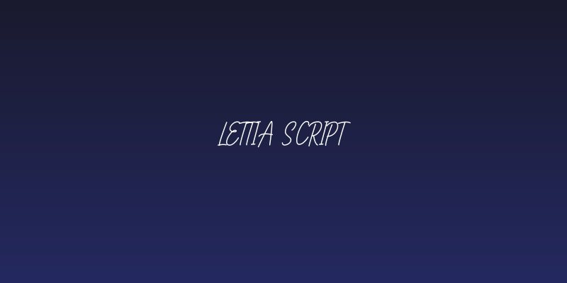 Lettia Script Social Header