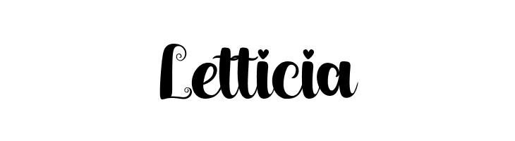 Letticia  フリーフォントのダウンロード
