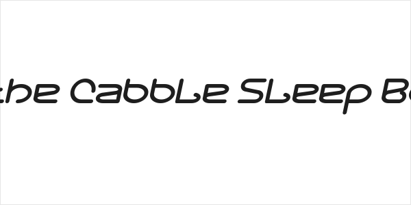 Letting The Cabble Sleep Bold Italic Logo