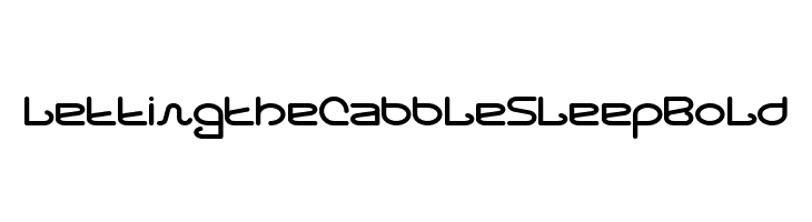 Letting The Cabble Sleep Bold  لخطوط تنزيل