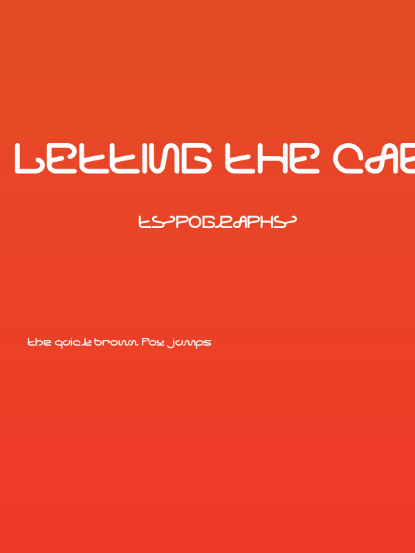 Letting The Cabble Sleep Bold Poster