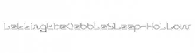 Letting The Cabble Sleep-Hollow  नि: शुल्क फ़ॉन्ट्स डाउनलोड