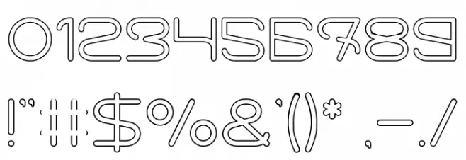 Letting The Cabble Sleep-Hollow Font OTHER CHARS