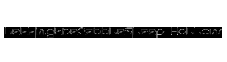 Letting The Cabble Sleep-Hollow  フリーフォントのダウンロード