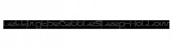 Letting The Cabble Sleep-Hollow  नि: शुल्क फ़ॉन्ट्स डाउनलोड