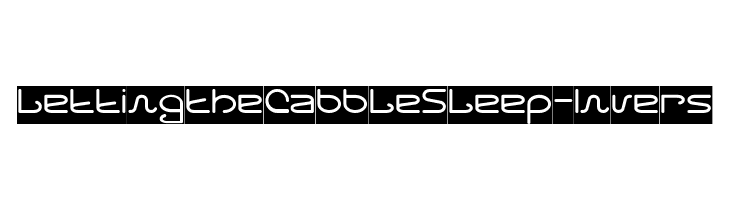 Letting The Cabble Sleep-Invers  नि: शुल्क फ़ॉन्ट्स डाउनलोड