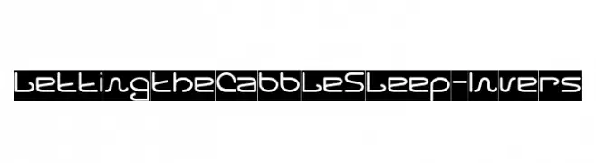 Letting The Cabble Sleep-Invers  नि: शुल्क फ़ॉन्ट्स डाउनलोड