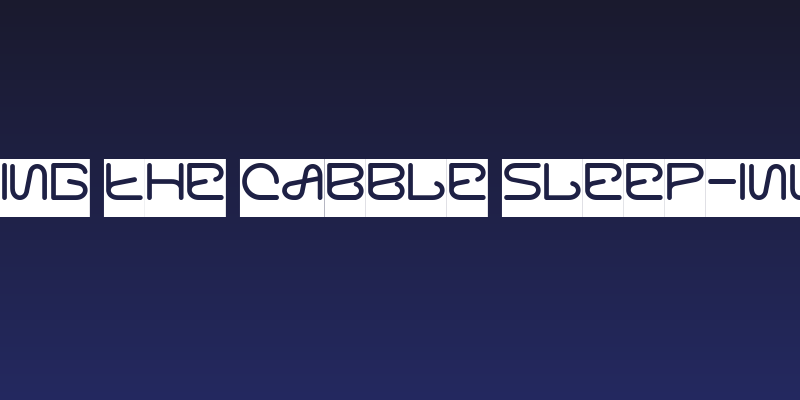 Letting The Cabble Sleep-Invers Social Header