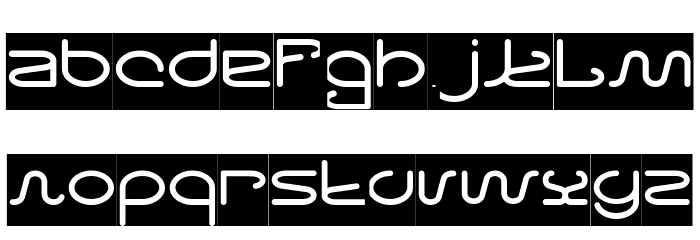 Letting The Cabble Sleep-Invers Font LOWERCASE